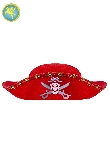 CAPPELLO PIRATA ROSSO